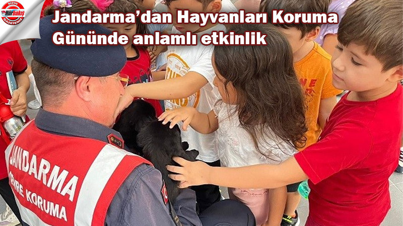 Jandarma’dan Hayvanları Koruma Gününde anlamlı etkinlik